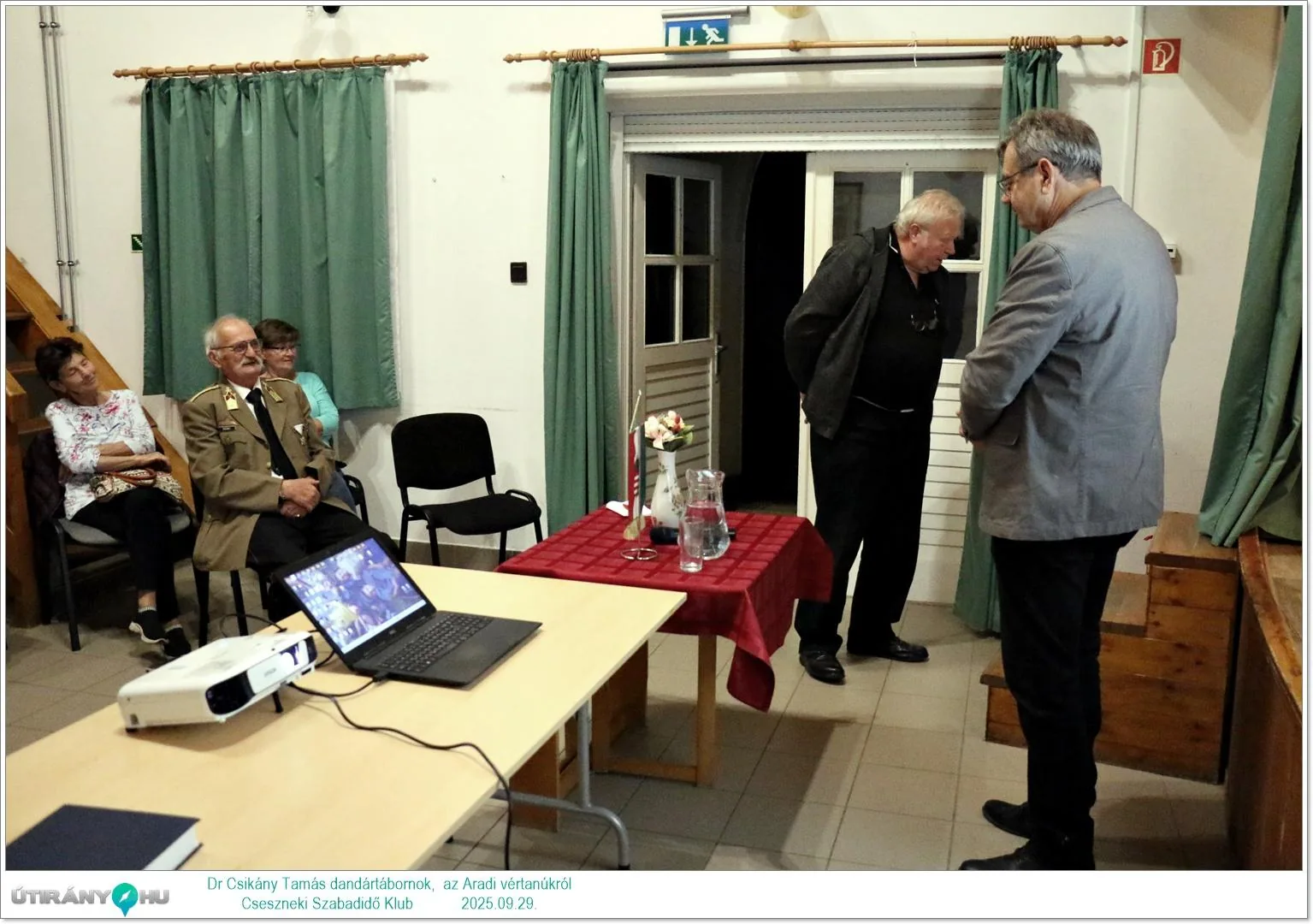 2025.09.29. Dr. Csikány Tamás dandártábornok, Aradi vértanúk előadása kisfilmmel