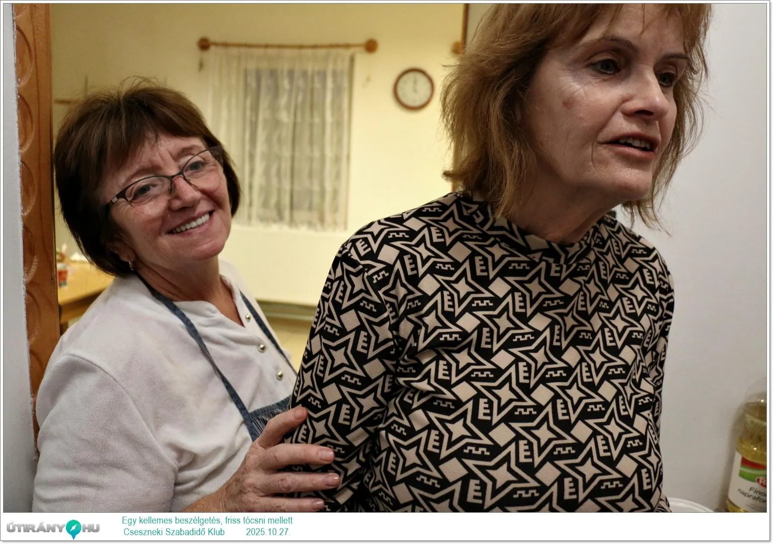 2025.10.27. Egy kellemes beszélgetés, friss tócsni mellett