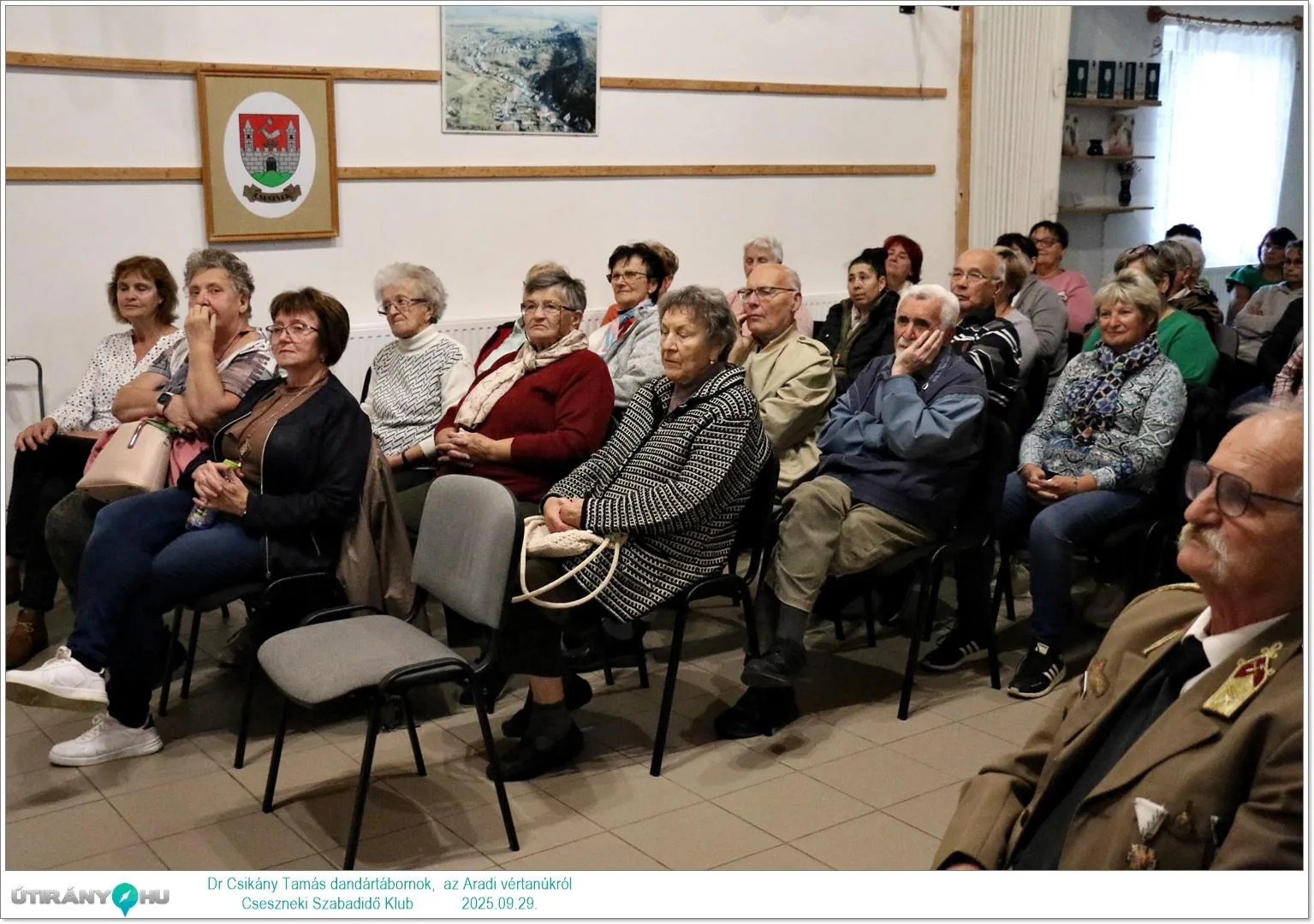 2025.09.29. Dr. Csikány Tamás dandártábornok, Aradi vértanúk előadása kisfilmmel