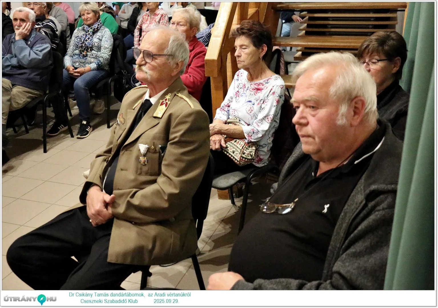 2025.09.29. Dr. Csikány Tamás dandártábornok, Aradi vértanúk előadása kisfilmmel