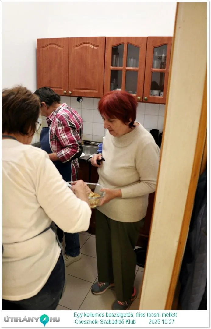 2025.10.27. Egy kellemes beszélgetés, friss tócsni mellett