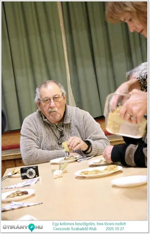 2025.10.27. Egy kellemes beszélgetés, friss tócsni mellett