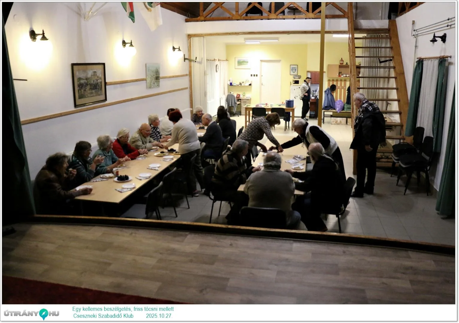 2025.10.27. Egy kellemes beszélgetés, friss tócsni mellett