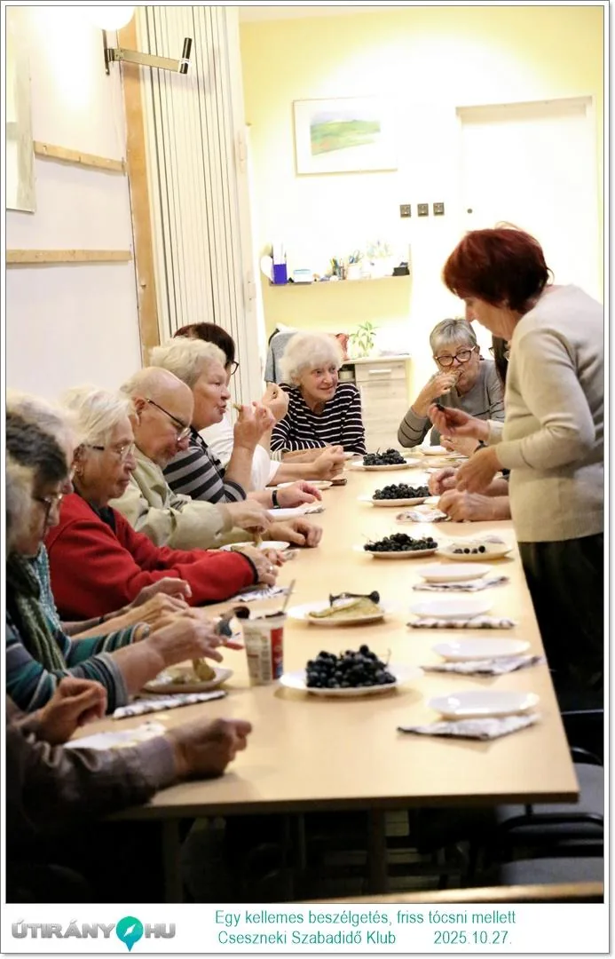 2025.10.27. Egy kellemes beszélgetés, friss tócsni mellett