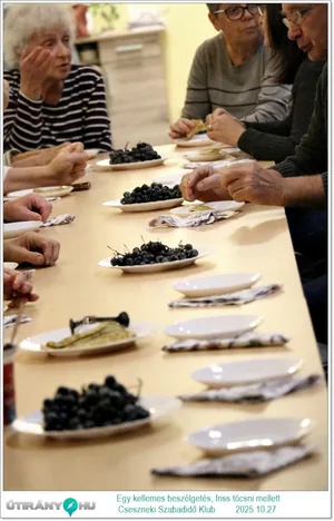 2025.10.27. Egy kellemes beszélgetés, friss tócsni mellett