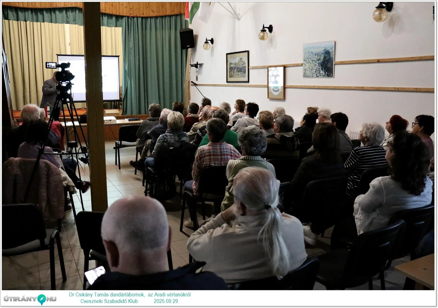 2025.09.29. Dr. Csikány Tamás dandártábornok, Aradi vértanúk előadása kisfilmmel