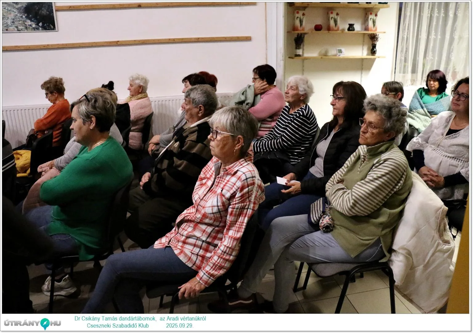 2025.09.29. Dr. Csikány Tamás dandártábornok, Aradi vértanúk előadása kisfilmmel