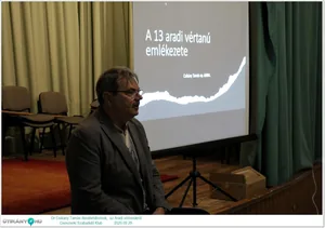 2025.09.29. Dr. Csikány Tamás dandártábornok, Aradi vértanúk előadása kisfilmmel