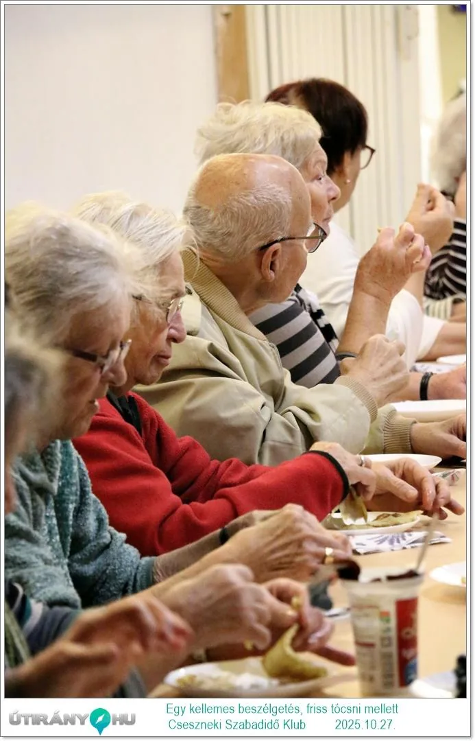 2025.10.27. Egy kellemes beszélgetés, friss tócsni mellett