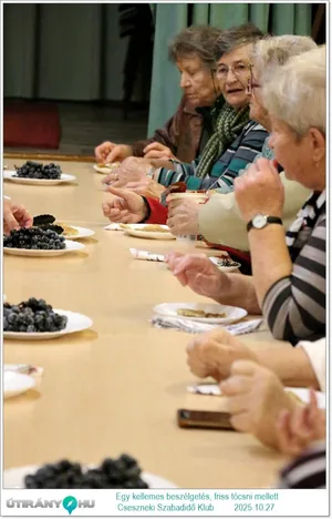 2025.10.27. Egy kellemes beszélgetés, friss tócsni mellett