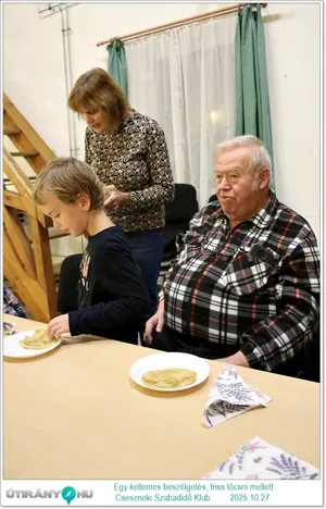 2025.10.27. Egy kellemes beszélgetés, friss tócsni mellett