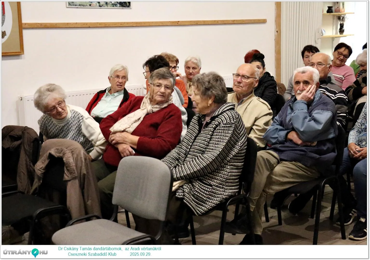 2025.09.29. Dr. Csikány Tamás dandártábornok, Aradi vértanúk előadása kisfilmmel