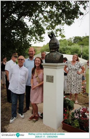 Wathay Lőrinc mellszobrának avatása