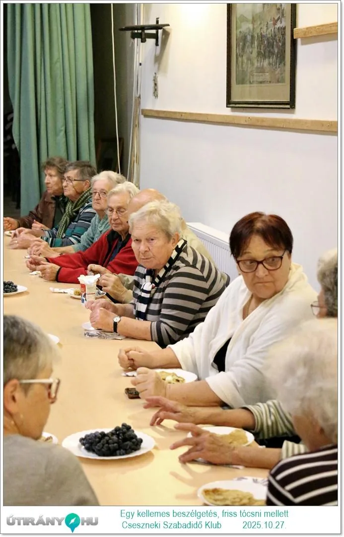 2025.10.27. Egy kellemes beszélgetés, friss tócsni mellett