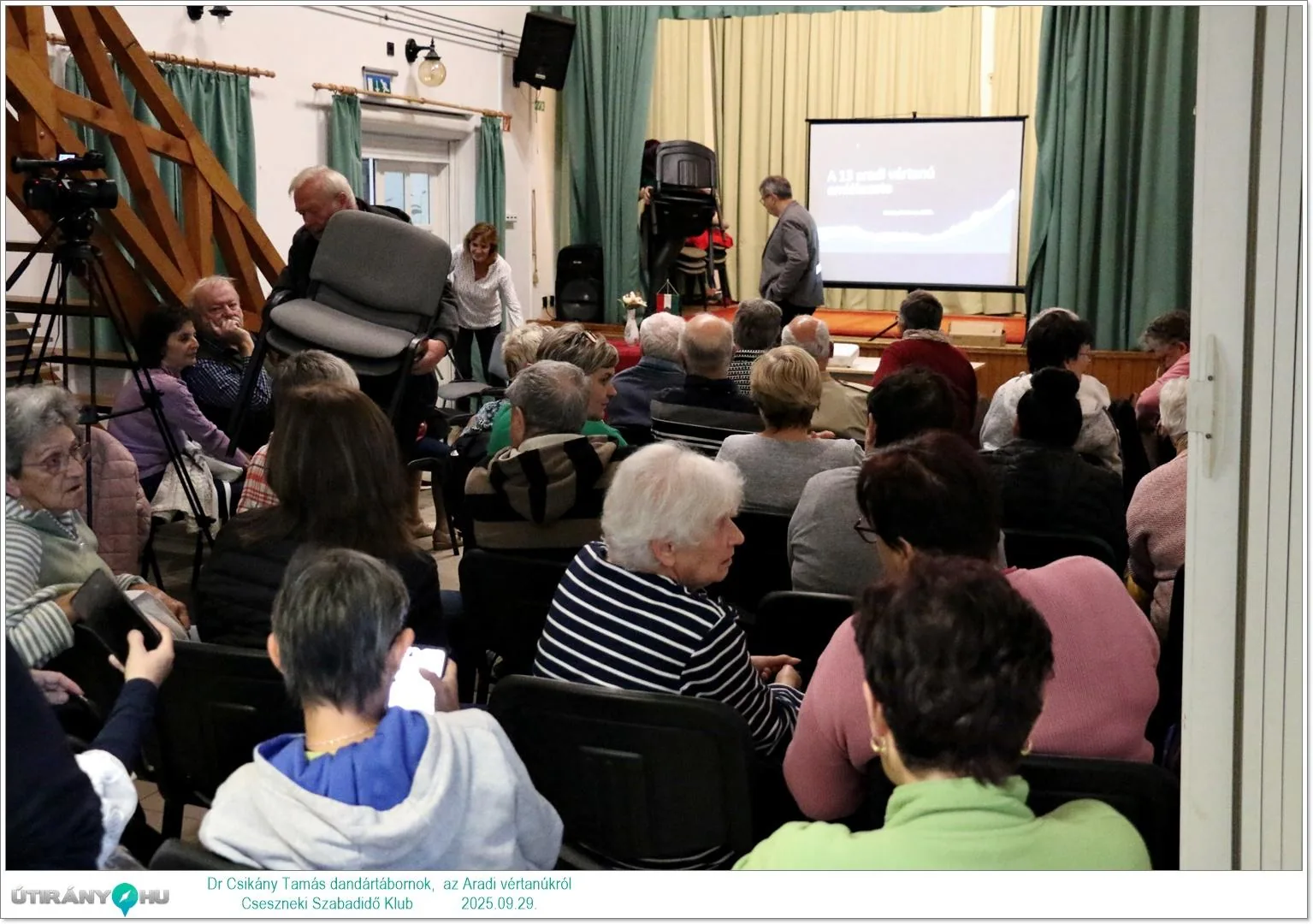 2025.09.29. Dr. Csikány Tamás dandártábornok, Aradi vértanúk előadása kisfilmmel