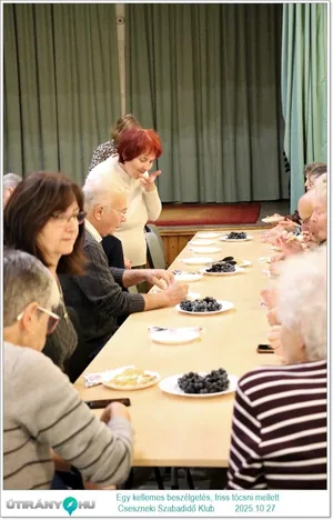 2025.10.27. Egy kellemes beszélgetés, friss tócsni mellett