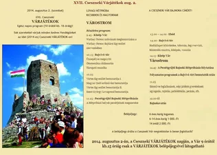 XVII. Cseszneki Várjáték borítóképe